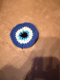 evil eye coaster (blue)